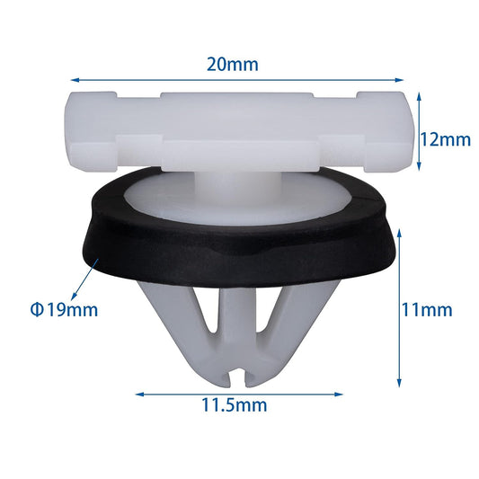 Rocker Panel Moulding Clip 11547581 for GM Chevrolet Buick Cadillac GMC Enclave, CT6, XT5, XTS, Cruze, Equinox, Impala, Sonic, Traverse, Acadia, Terrain