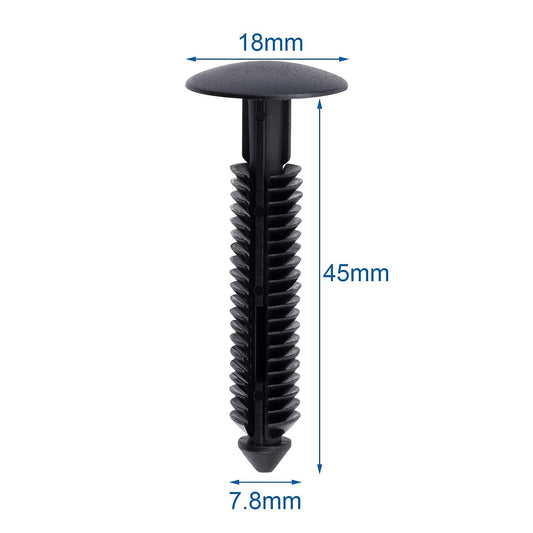 Rocker Moulding Retainers Mustang Compatible with Ford W710532-S300