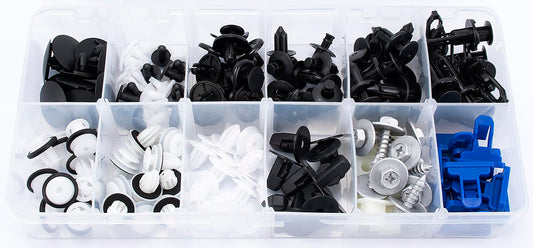 140pcs Body Interior and Exterior Retainer Fastener Clip Assortment Bumper & Fender Flare Clips Door Trim Panel Retainer for Toyota Camry 2002-2017