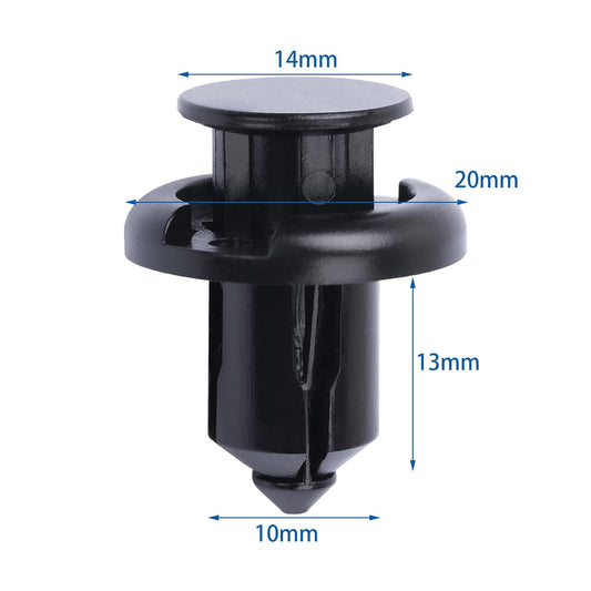 Front Bumper Retainer Clips 91503-SZ3-003 Fit for Honda Accord Civic CRV CRZ Element Insight Odyssey Passport Pilot Prelude Ridgeline S2000, for Acura CL Integra MDX NSX RL RSX TL TSX ZDX