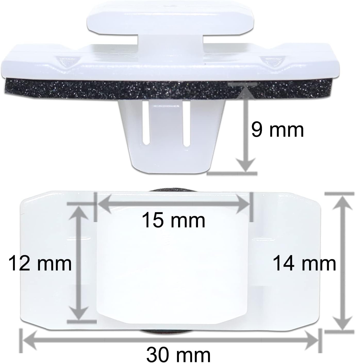 Lower Door Garnish Clip for Honda Acura 75315-TP6-A01 Crosstour Pilot Ridgeline RDX 75315TP6A01