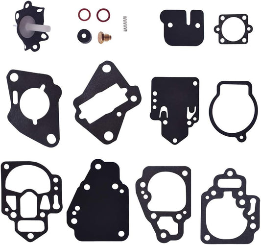 Carburetor Carb Rebuild Kit and Gasket Diaphragm Kit Fit for Mercury Mercruiser Mariner 6 8 9.9 10 25 20 25 HP #1395-9761 1395-9725 1395-9179 1395-811357 1395-9645 1395-9761 1395-9377