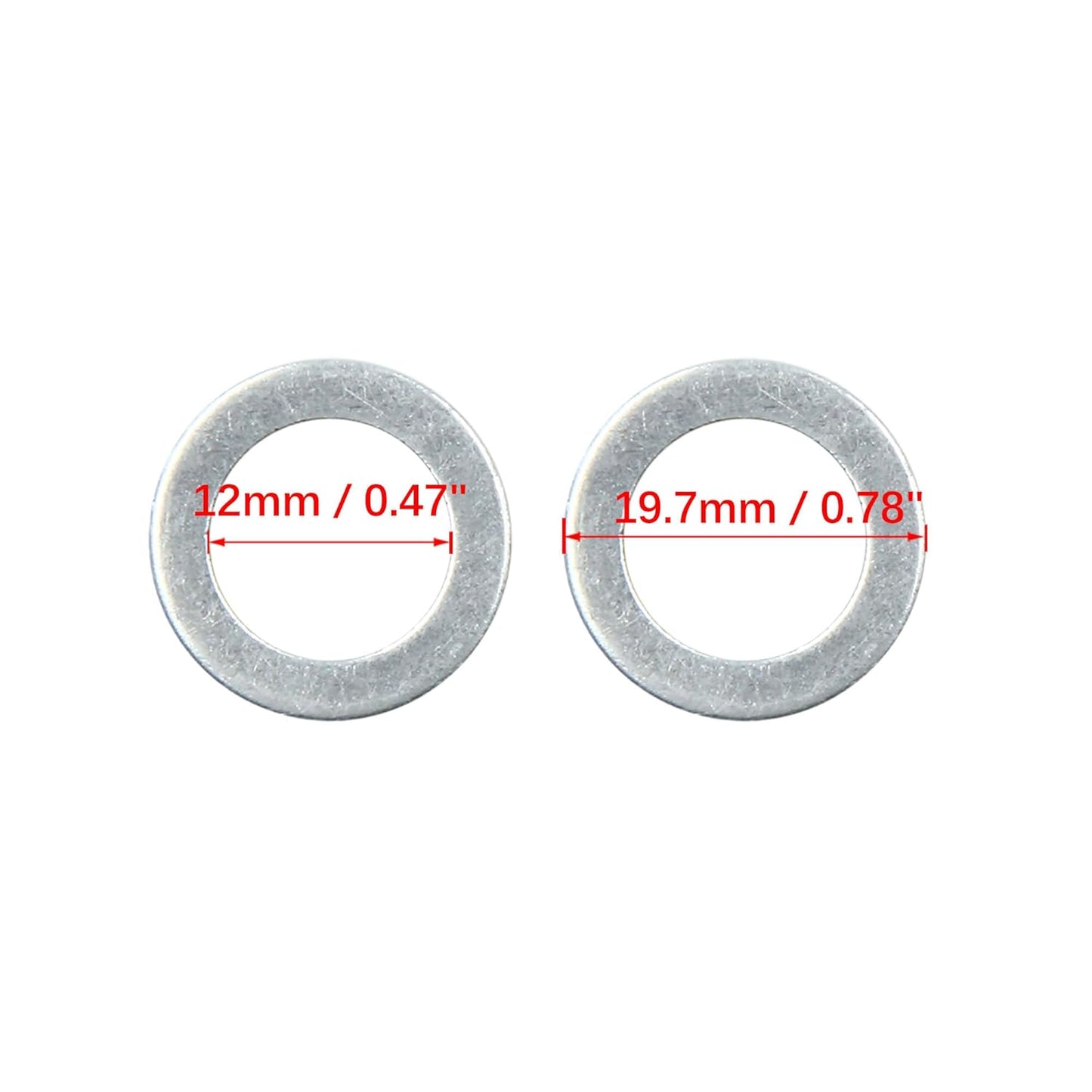 Oil Drain Plug Washer 12mm Aluminum Drain Plug Gasket for Honda 94109-12000