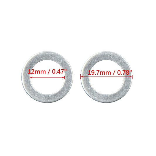Oil Drain Plug Washer 12mm Aluminum Drain Plug Gasket for Honda 94109-12000