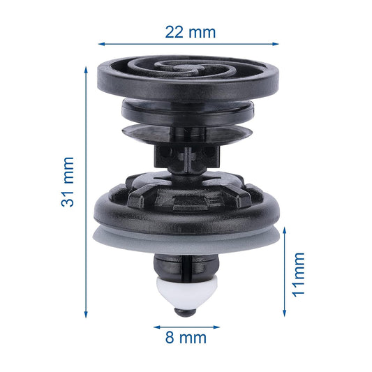 7L6-868-243 7L6868243 Door Trim Panel Retainer Clip Compatible with Audi Volkswagon Passat B7 A4 B8 Golf MK6 Golf 7 Touareg Polo Q3 Q5 Q7