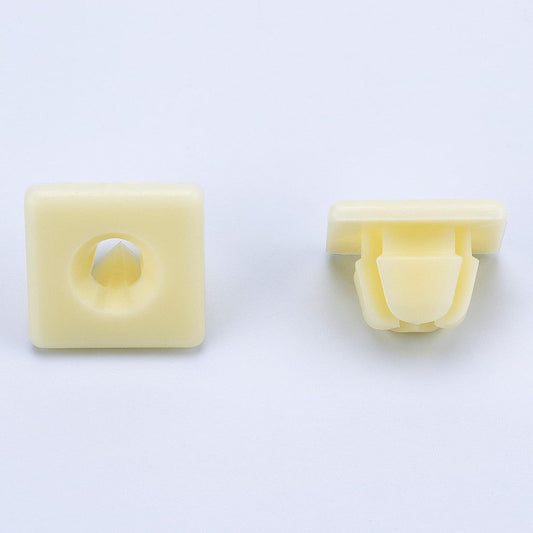 Nylon License Plate Nut for GM 3907444 15614745 4755299 Screw Size 1/4" (#14), Fits into 13/32" Hole