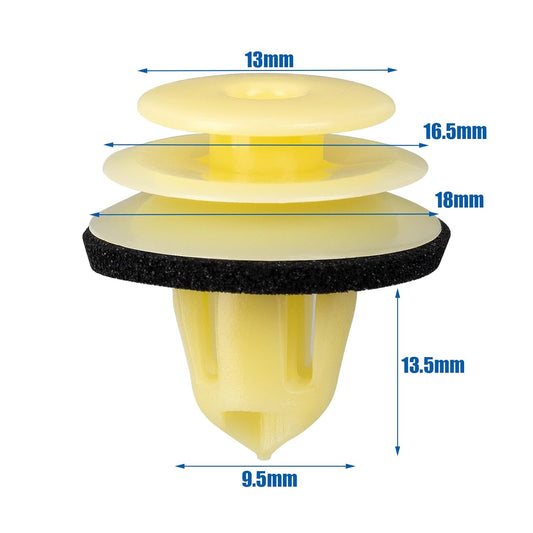 Garnish Retainers with Sealer Compatible with Acura/Honda 91560-TX4-A01