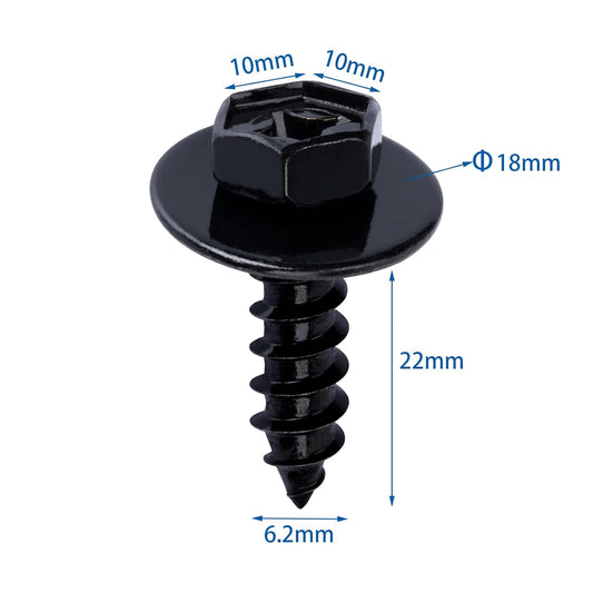 Fender Liner Under Cover Screw Bolt Compatible with 90080-15091 90159-60496 90159-60477 Toyota Lexus