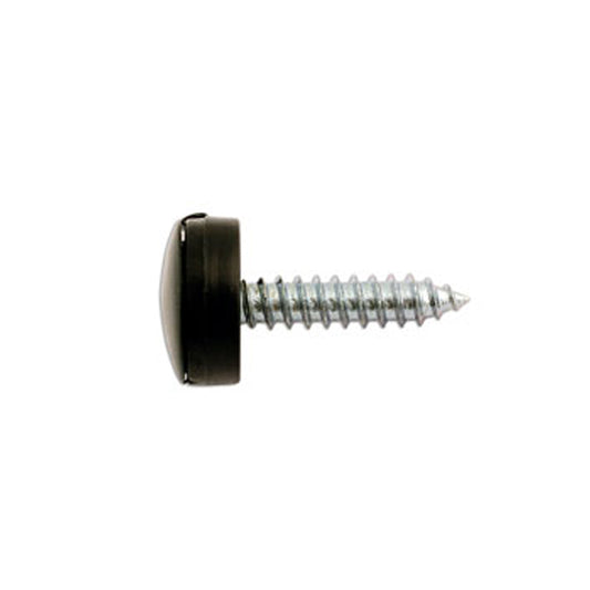 Black Number plate Screw 6x20mm with Flip Cap