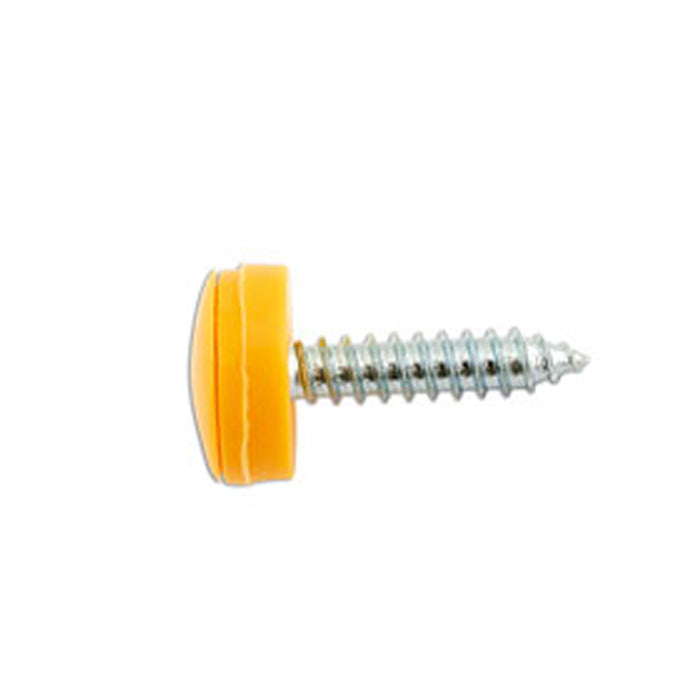 Yellow Number plate Screw 4.2x19mm with Flip Cap