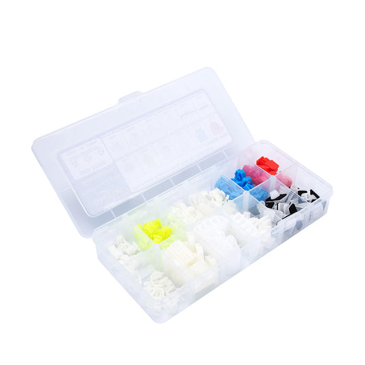 115pcs Body Side Molding Clips Assortment Front and Side Door Exterior Trim Moulding Clip Kit for Honda Acura