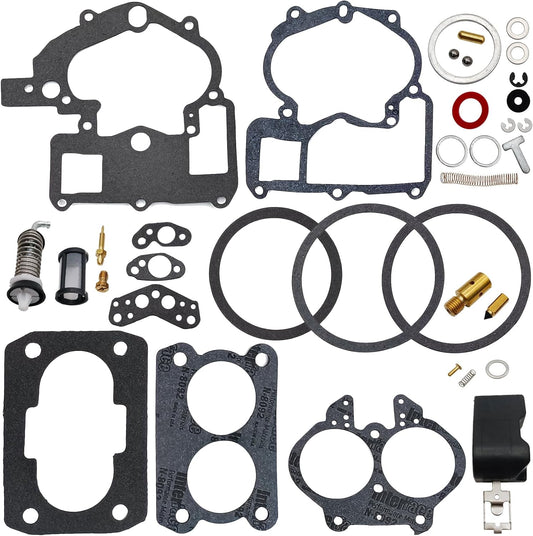 Carburetor Rebuild Kit 3302-804844002 1389-9562A1 1389-9563A1 for Mercruiser Marine 2 Barrel 3.0L (For G*M 3.0L, 181 cid, Inline 4) 0B450801 and Up 1987-2004 by Acupress