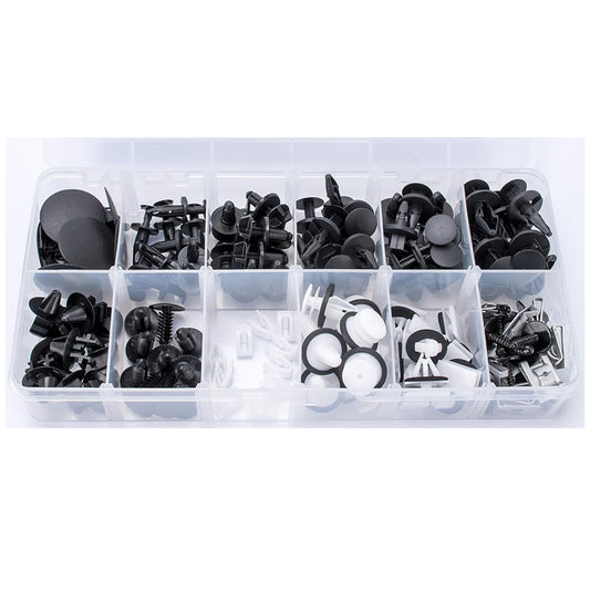130pcs Body Interior and Exterior Retainer Fastener Clip Assortment Hood Insulation Bumper Cover Fender Liner Retainer Rocker Panel & Door Trim Panel Clips fits Ford F-150 2015-On