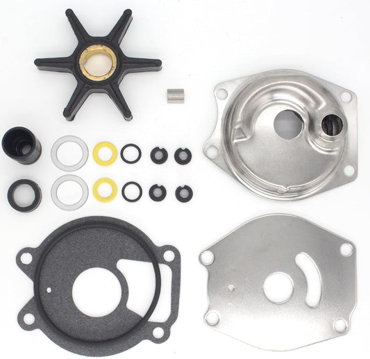 46-99157T2 46-85098A2 Water Pump Impeller Repair Kit for Mercury Marine 13.5-25 HP Outboard Motors Replacement Boat Engine