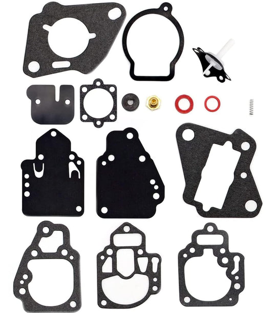 Carburetor Carb Rebuild Kit and Gasket Diaphragm Kit Fit for Mercury Mercruiser Mariner 6 8 9.9 10 25 20 25 HP #1395-9761 1395-9725 1395-9179 1395-811357 1395-9645 1395-9761 1395-9377