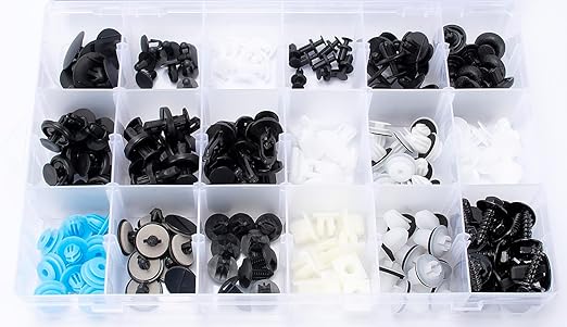 190pcs fits Toyota Camry 2018-On Body Interior and Exterior Retainer Fastener Clip Assortment Bumper Fender Splash Shield Retainer Door Trim & Rocker Panel Molding Clips