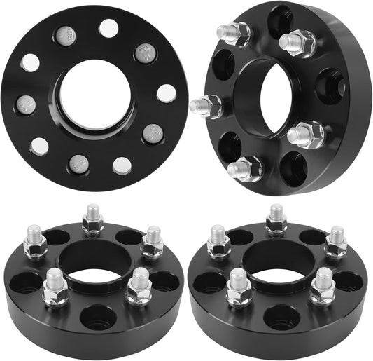 5x4.5 to 5x5 Wheel Adapters Conversion Compatible with JK XK WK WJ Wheels on Tj Yj Kk Xj Mj Kj Zj Vehicle, 1.25 inch 5x114.3mm to 5x127mm Forged Wheel Adapter with 1/2-20 Studs & 71.5mm Bore