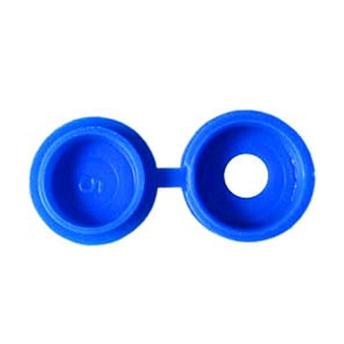 Blue Number plate Screw 6x20mm with Flip Cap