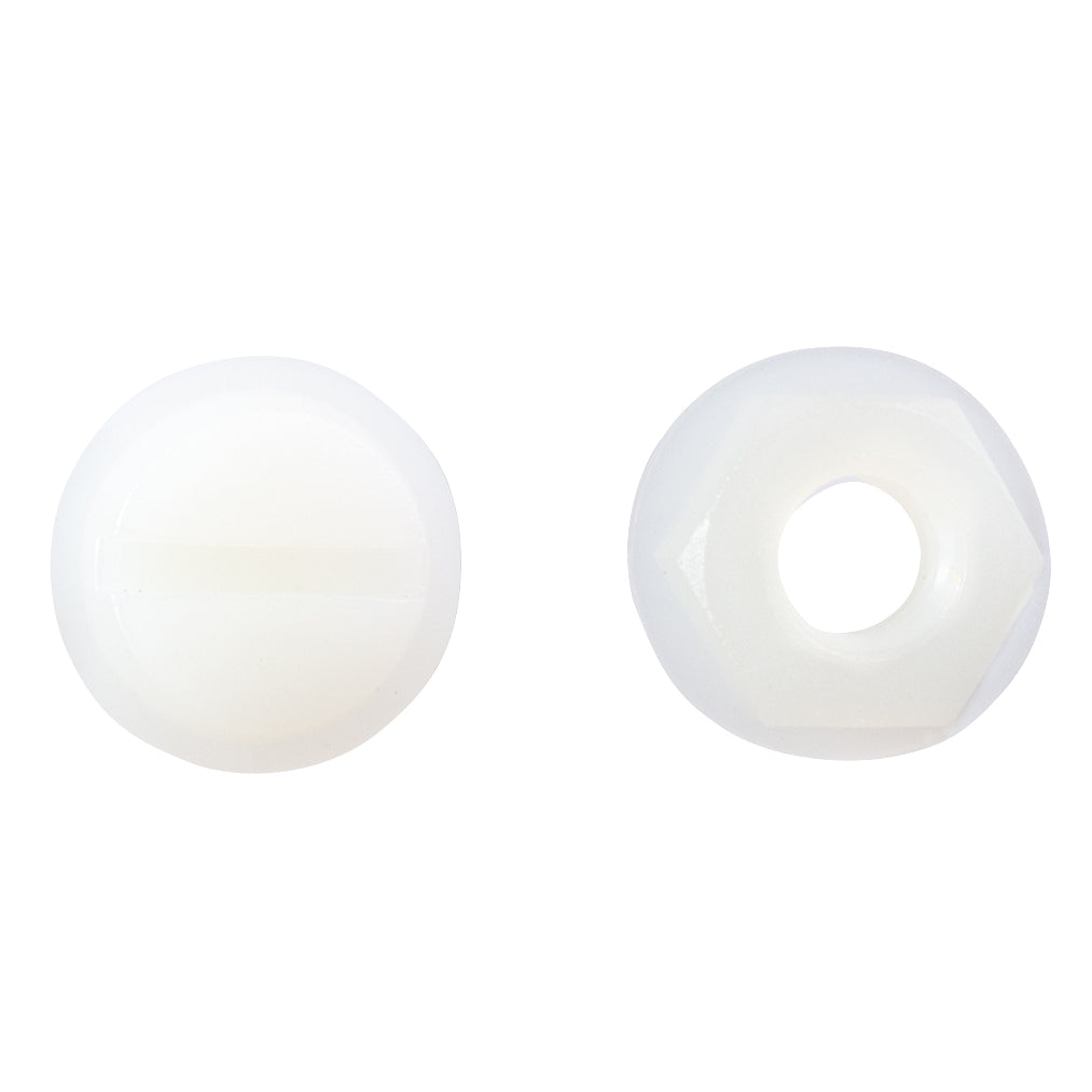 Auveco 13922 1/4"-20 X 5/8" Nat.Nylon L.P. Screw & Nut