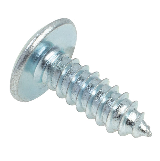 #14 x 3/4" Slotted Truss Head License Plate Screw Zinc