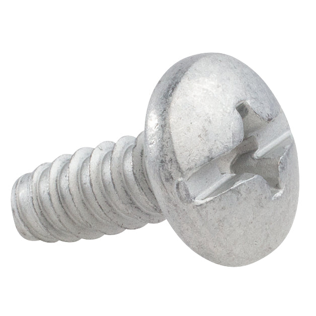 Duo-Drive Truss Head License Plate Screw 14mm Head Diameter