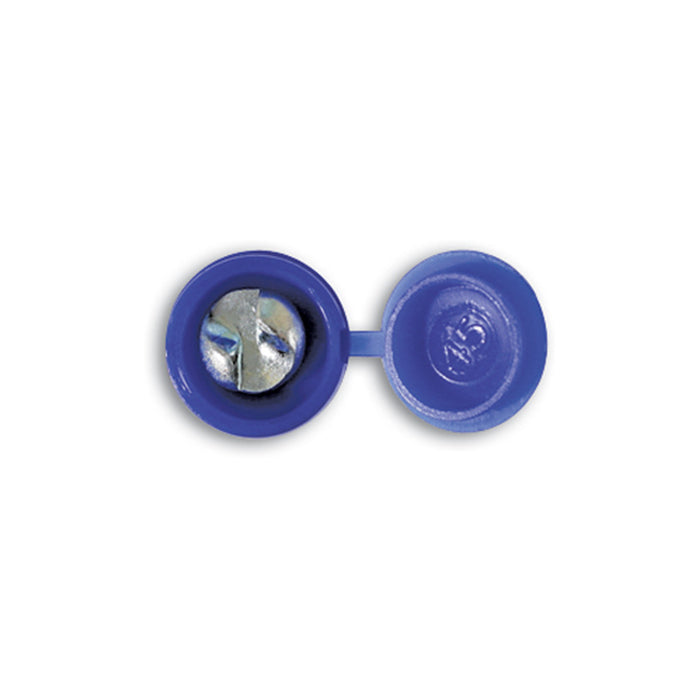 Blue Number plate Screw 6x20mm with Flip Cap