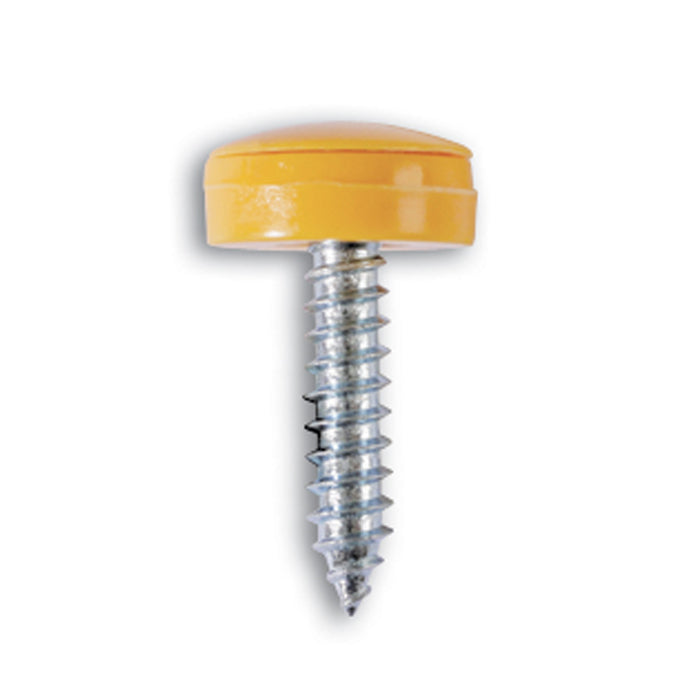 Yellow Number plate Screw 4.2x19mm with Flip Cap