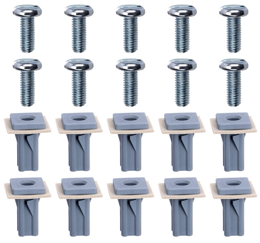 License Plate Mounting Clip Nuts with Screws Compatible with Ford W714172-S300 C-Max, Explorer, Focus, for Mustang, Lincoln Corsair