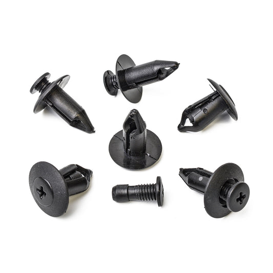 Front Bumper Cover Push-Type Retainer 8mm Hole Clips - Replaces OEM Nissan 63854-01A00 Mitsubishi MB547806