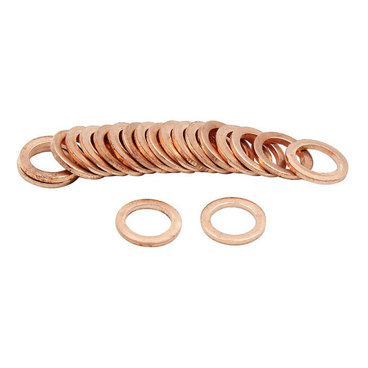 500pcs Metric M7x11x1mm Copper flat washer gasket Copper crush washer Sealing Ring for Screw Bolt Nut