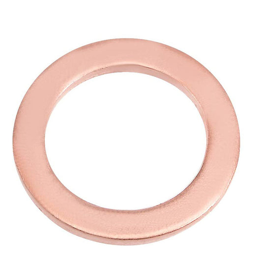 200pcs Metric M13x19x1.5mm Copper Flat Washer Sealing Ring for Screw Bolt Nut