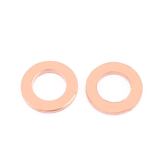 200pcs Metric M10x18x2mm Copper flat washer gasket Copper crush washer Sealing Ring for Screw Bolt Nut