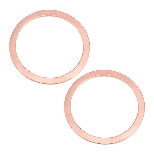 30 Metric M48x58x2mm Copper flat washer gasket Copper crush washer Sealing Ring for Screw Bolt Nut
