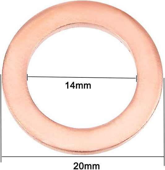 995621400 N013849-2 94525114 96051346 007603014106 M14 Copper Oil Drain Plug Gasket