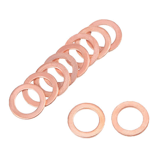 300pcs Metric M8x12x1mm Copper Flat Washer Sealing Ring for Screw Bolt Nut