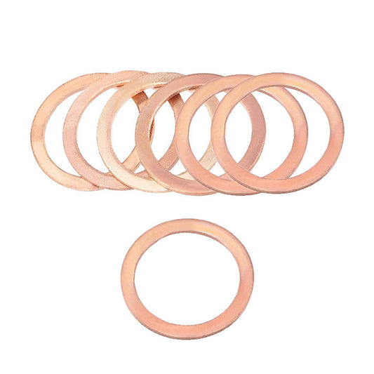 150pcs Metric M42x48x1.5mm Copper flat washer gasket Copper crush washer Sealing Ring for Screw Bolt Nut