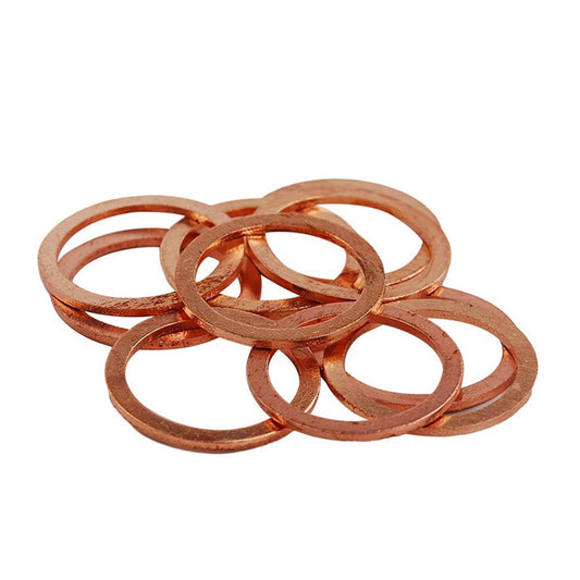 200pcs Metric M22x28mmx1.5mm Copper Flat Washer Sealing Ring for Screw Bolt Nut