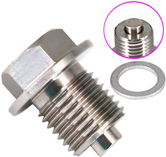 M14-1.5 Stainless Steel Magnetic Oil Drain Plug with Neodymium Magnet