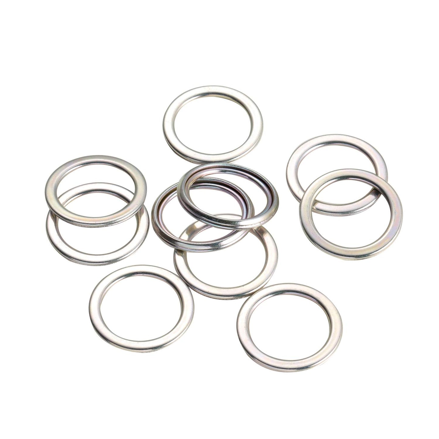 Rexka 15pcs Rear Differential Oil Drain Plug Gaskets - Fits Toyota/Lexus 12157-10010 (18mm ID, 24mm OD)