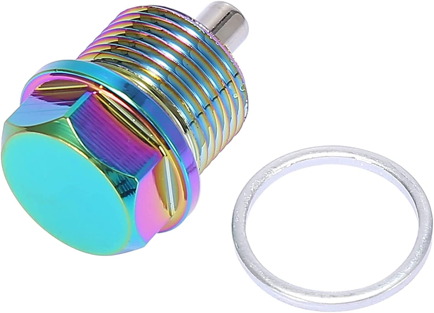 M20-1.5 Multicolor Magnetic Oil Drain Plug with Gaskets for Universal Car