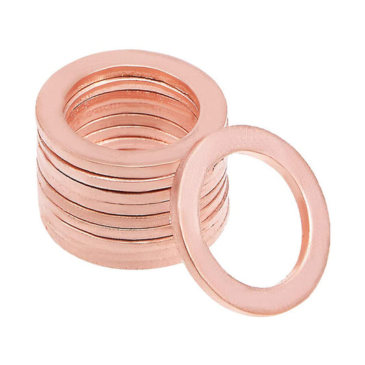 300pcs Metric M14x20x1.5mm Copper flat washer gasket Copper crush washer Sealing Ring for Screw Bolt Nut