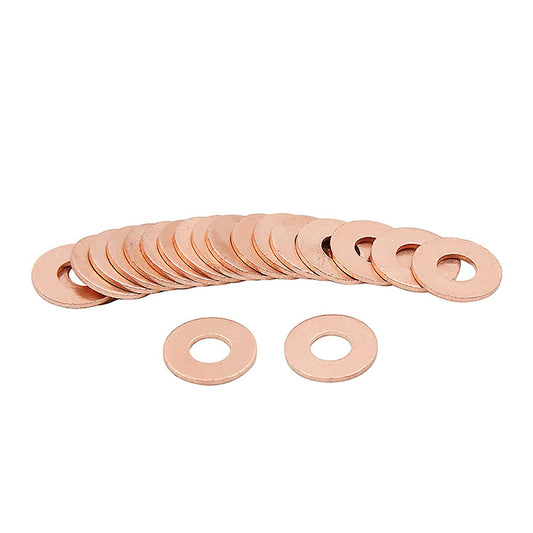 400pcs Metric M6x15x1mm Copper flat washer gasket Copper crush washer Sealing Ring for Screw Bolt Nut