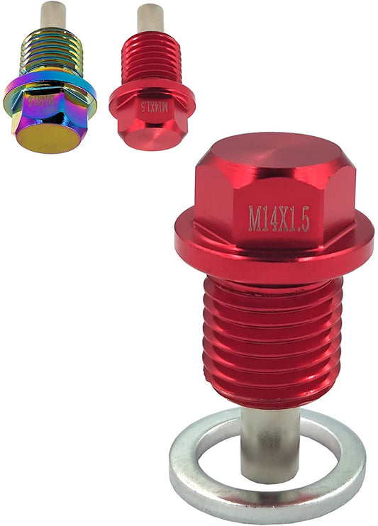 M14-1.5 Magnetic Oil Drain Plug for Honda Acura Mitsubishi Ford and GM