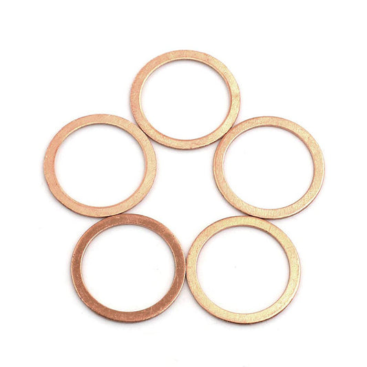 250pcs Metric M25x31x1mm Copper flat washer gasket Copper crush washer Sealing Ring for Screw Bolt Nut