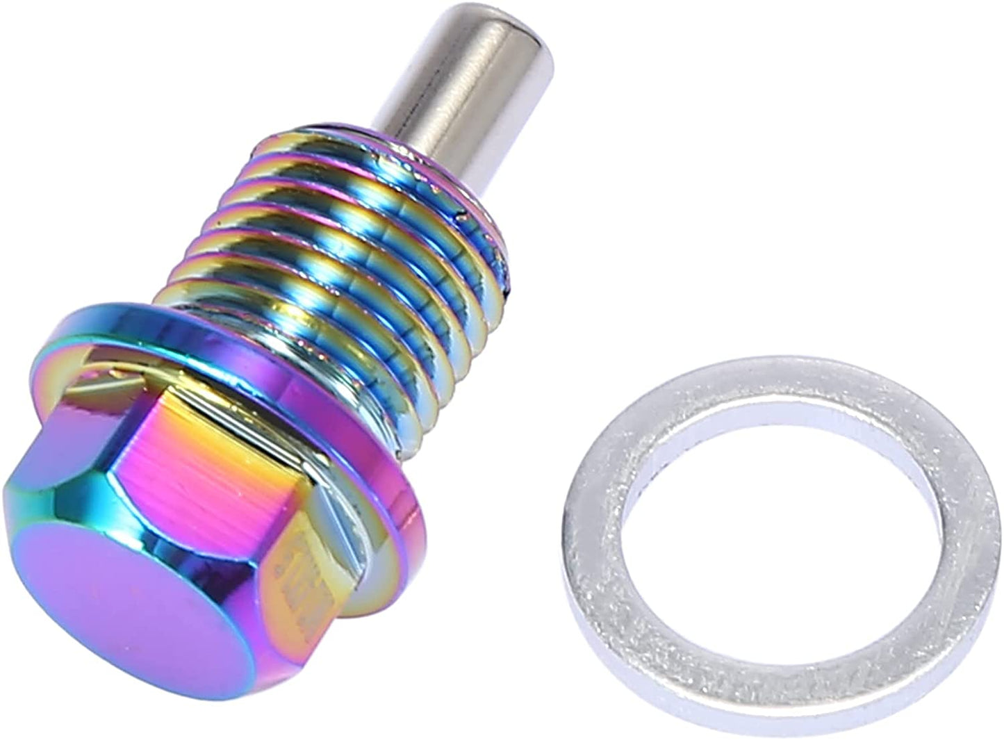 M14-1.5 Multicolor Magnetic Oil Drain Plug with Gaskets for Universal Car