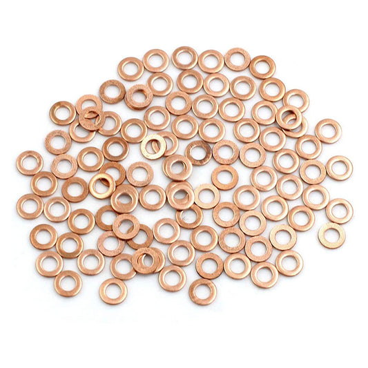 1000pcs Metric M4x8x1mm Copper flat washer gasket Copper crush washer Sealing Ring for Screw Bolt Nut