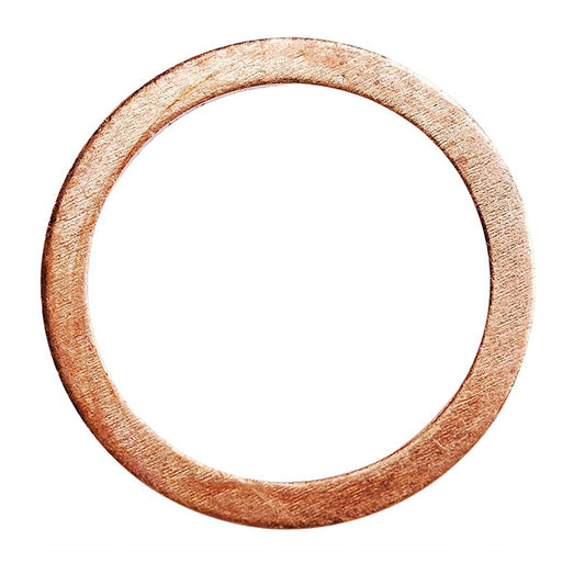 200pcs Metric M20x26x1.5mm Copper flat washer gasket Copper crush washer Sealing Ring for Screw Bolt Nut