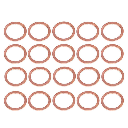 200pcs Metric M24x30x1.5mm Copper flat washer gasket Copper crush washer Sealing Ring for Screw Bolt Nut