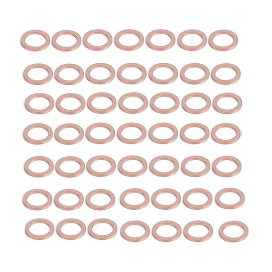 200pcs Metric M13x19x1.5mm Copper Flat Washer Sealing Ring for Screw Bolt Nut